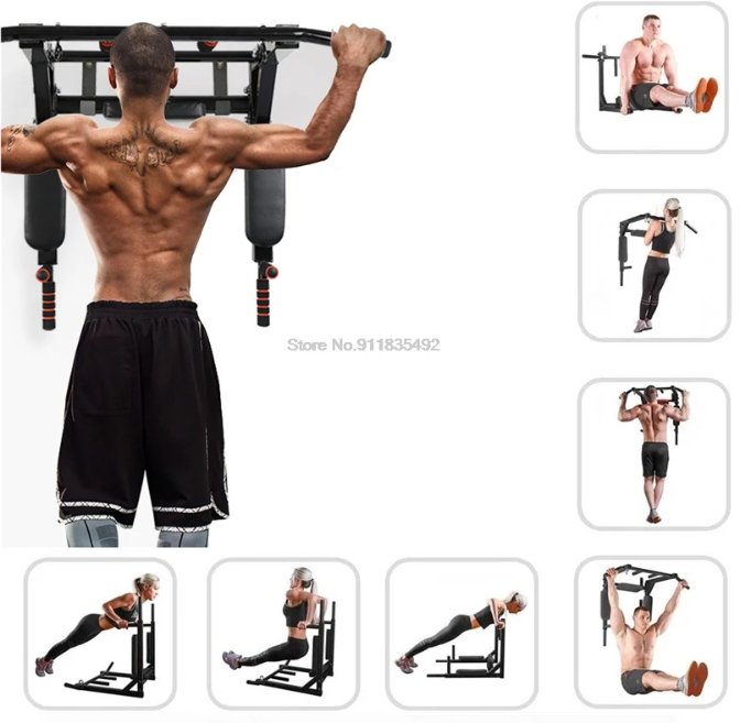 Barre de traction multifonctionnelle | Barre de traction 2 en 1 JIMITU™ - Musculation Vitality