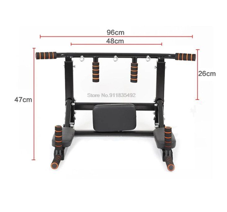 Barre de traction multifonctionnelle | Barre de traction 2 en 1 JIMITU™ - Musculation Vitality