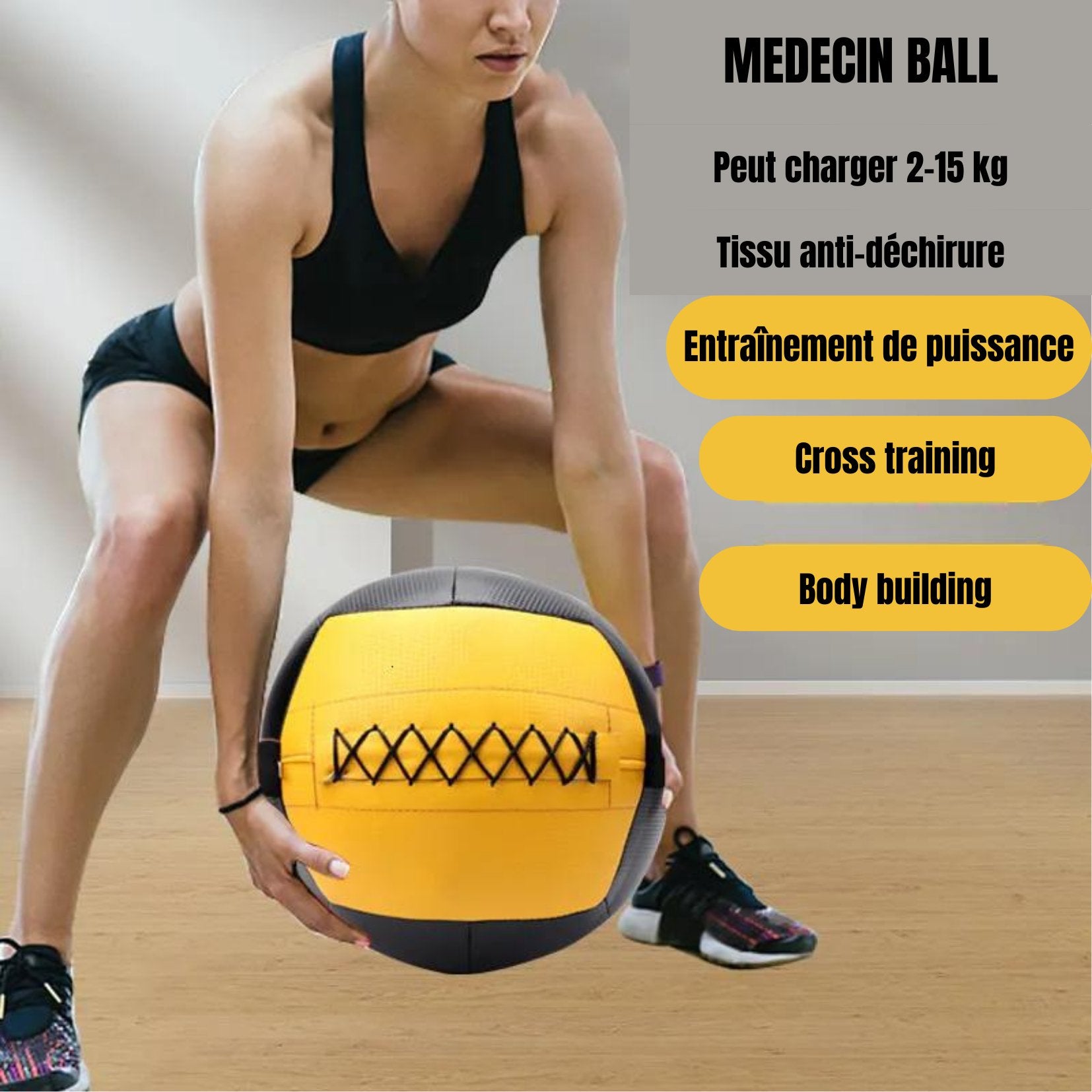 Medecine Ball | Balle d'entraînement Fitness™ - Musculation Vitality