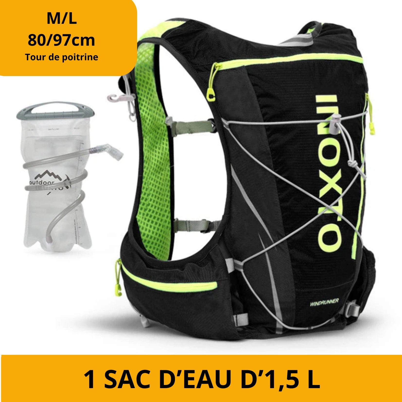 Sac randonnée | Sac à eau running™ - Musculation Vitality