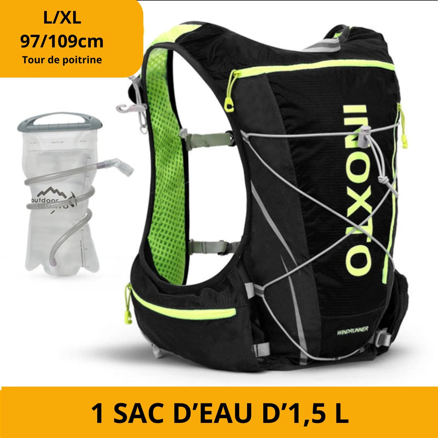 Sac randonnée | Sac à eau running™ - Musculation Vitality