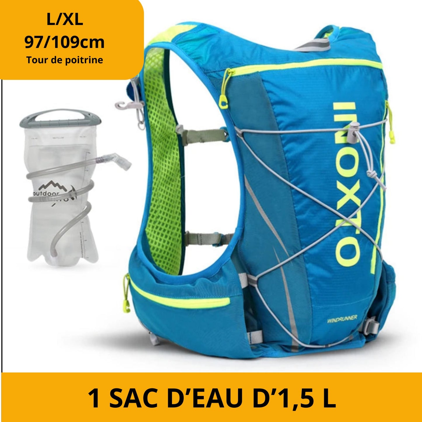 Sac randonnée | Sac à eau running™ - Musculation Vitality